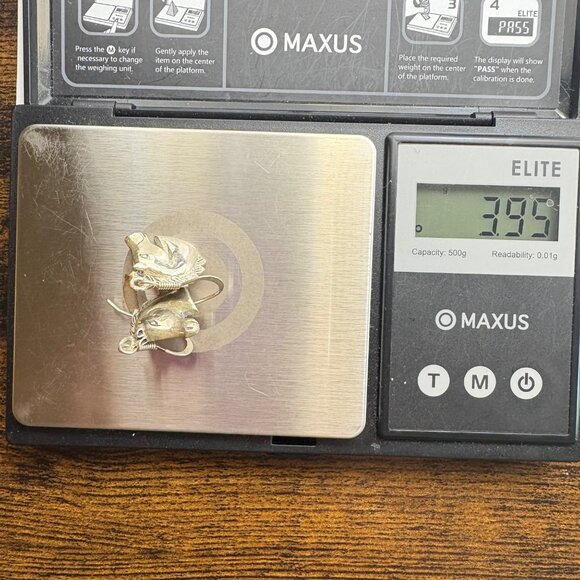 VTG Solid Sterling Silver 925 Horse Head Dangle Earrings Size 1" Length - Picture 11 of 11